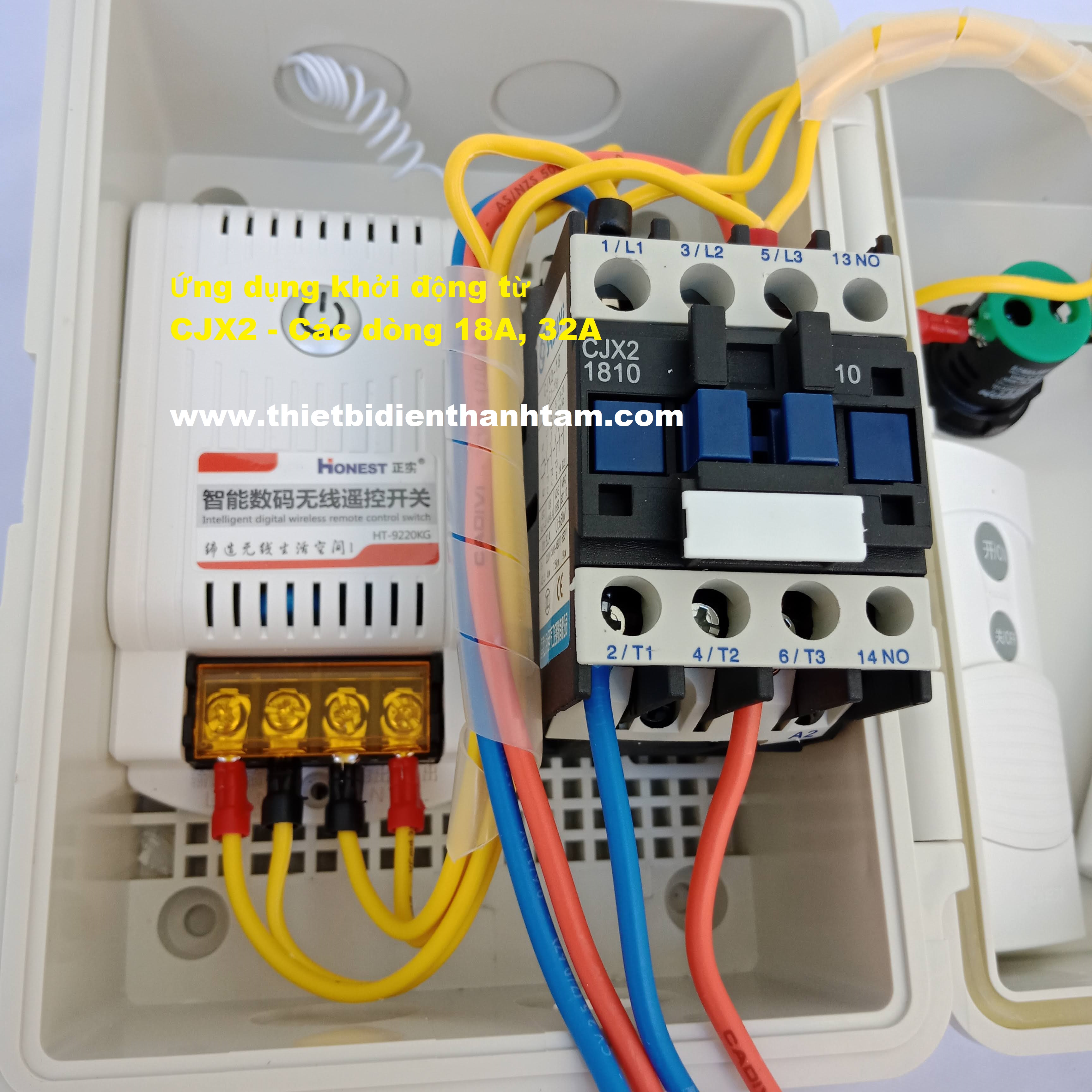 CJX2 - Khởi động từ 3 pha 32A / 18A Contactor 3 pha
