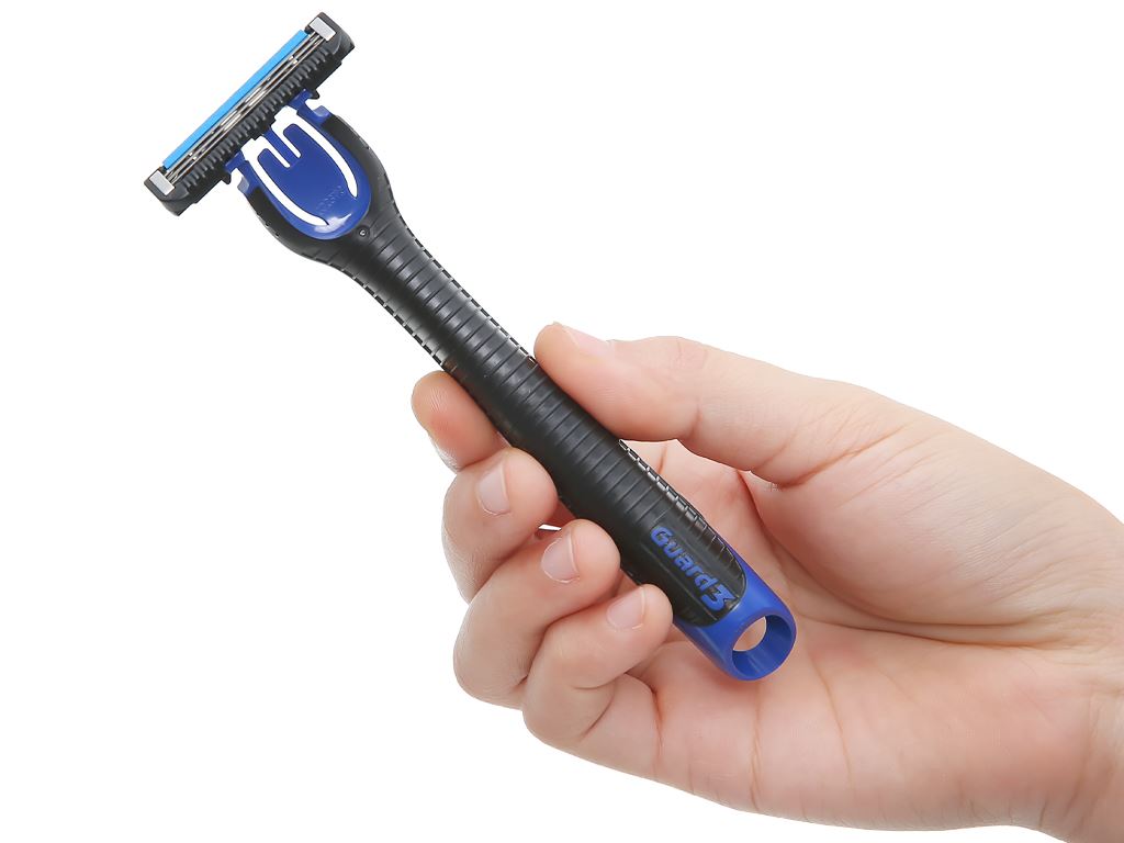 Dao cạo râu 3 lưỡi Gillette Guard 3 (Gồm: 1 tay cầm và 2 đầu cạo)