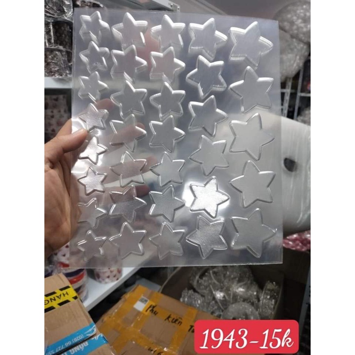 Khuôn đổ socola trang trí bánh kem tấm mica đổ khuôn socola định hình