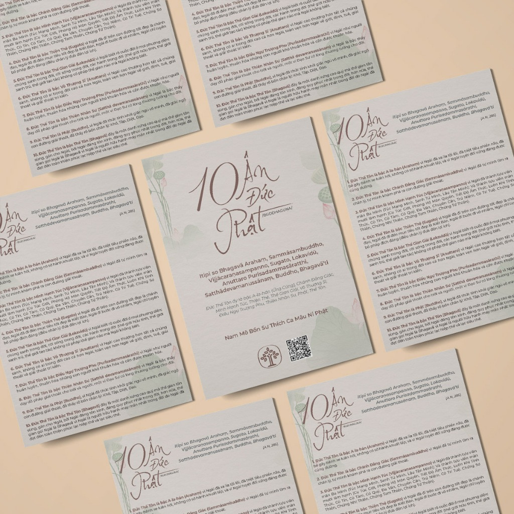 Tờ 10 Ân Đức Phật
