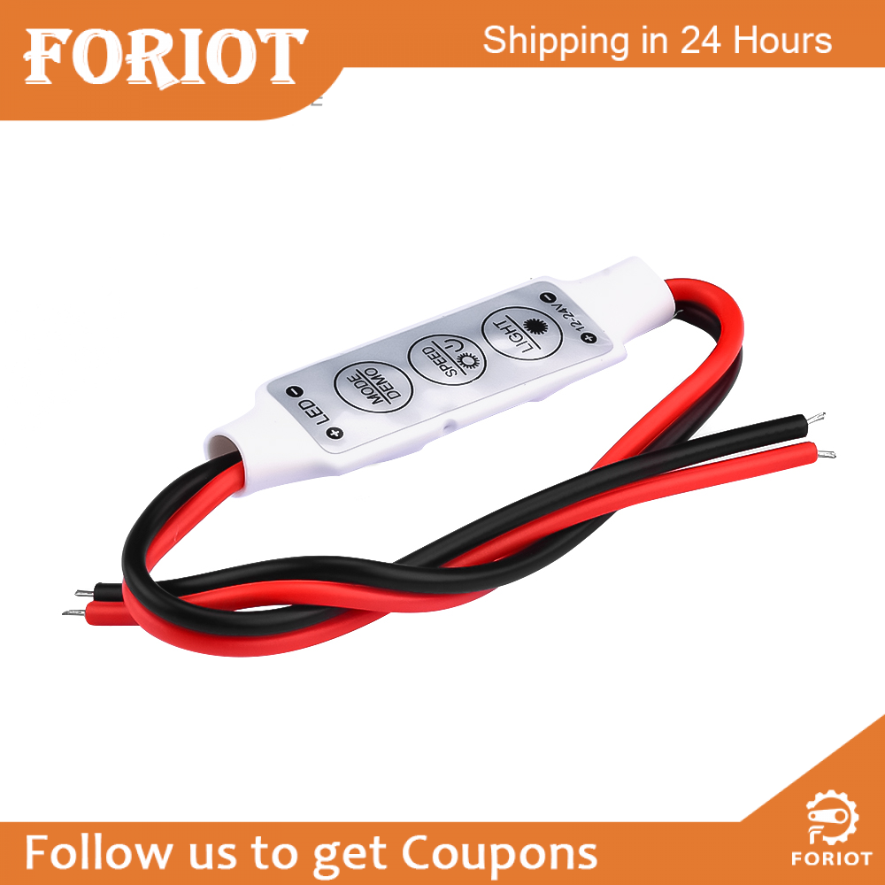 Foriot mini 12v led lamp with dimming controller and on off switch 3528 5050