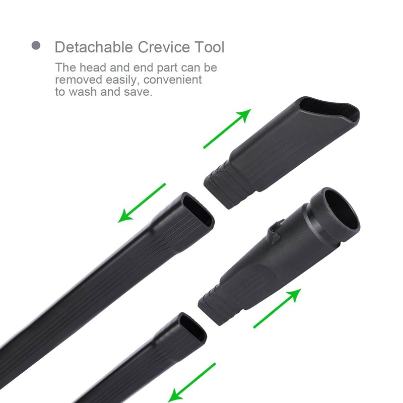 Crevice Tool for Dyson V6 Vacuum,Flexible Crevice Extension Tool Attachment for Dyson DC35 DC45 DC58 DC59 DC62 V6 Vacuum Cleaners,Dyson Vacuum Accessories (Black)