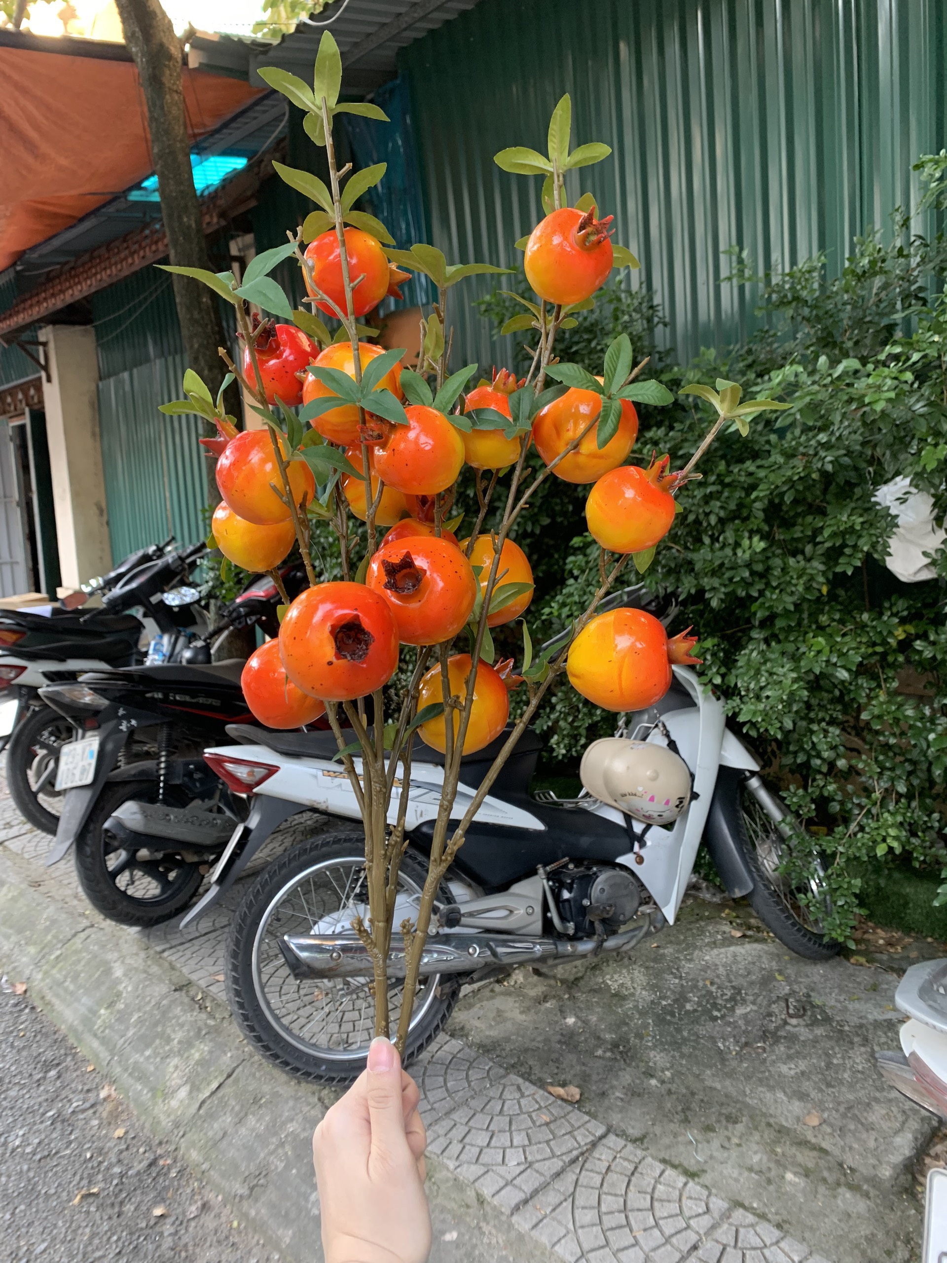 CÀNH LỰU TRANG TRÍ CẮM BÌNH HOA - CHƯNG LỄ TẾT