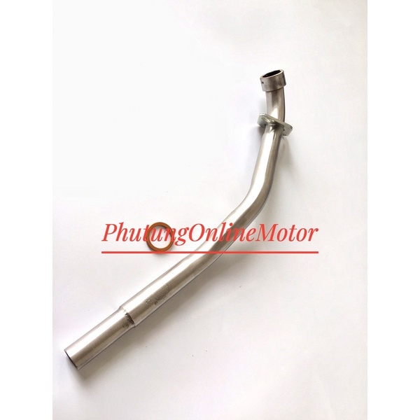 Cổ pô inox 304 Suzuki Axelo-Xbike ( Lắp Pô zin)