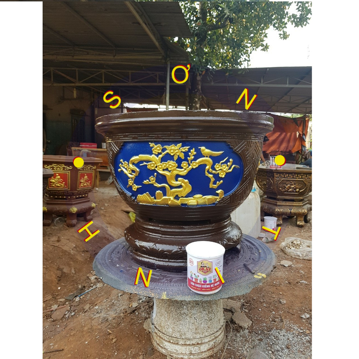 Sơn chậu cảnh, kiểng màu Socola hệ nước Okay Paint 1kg