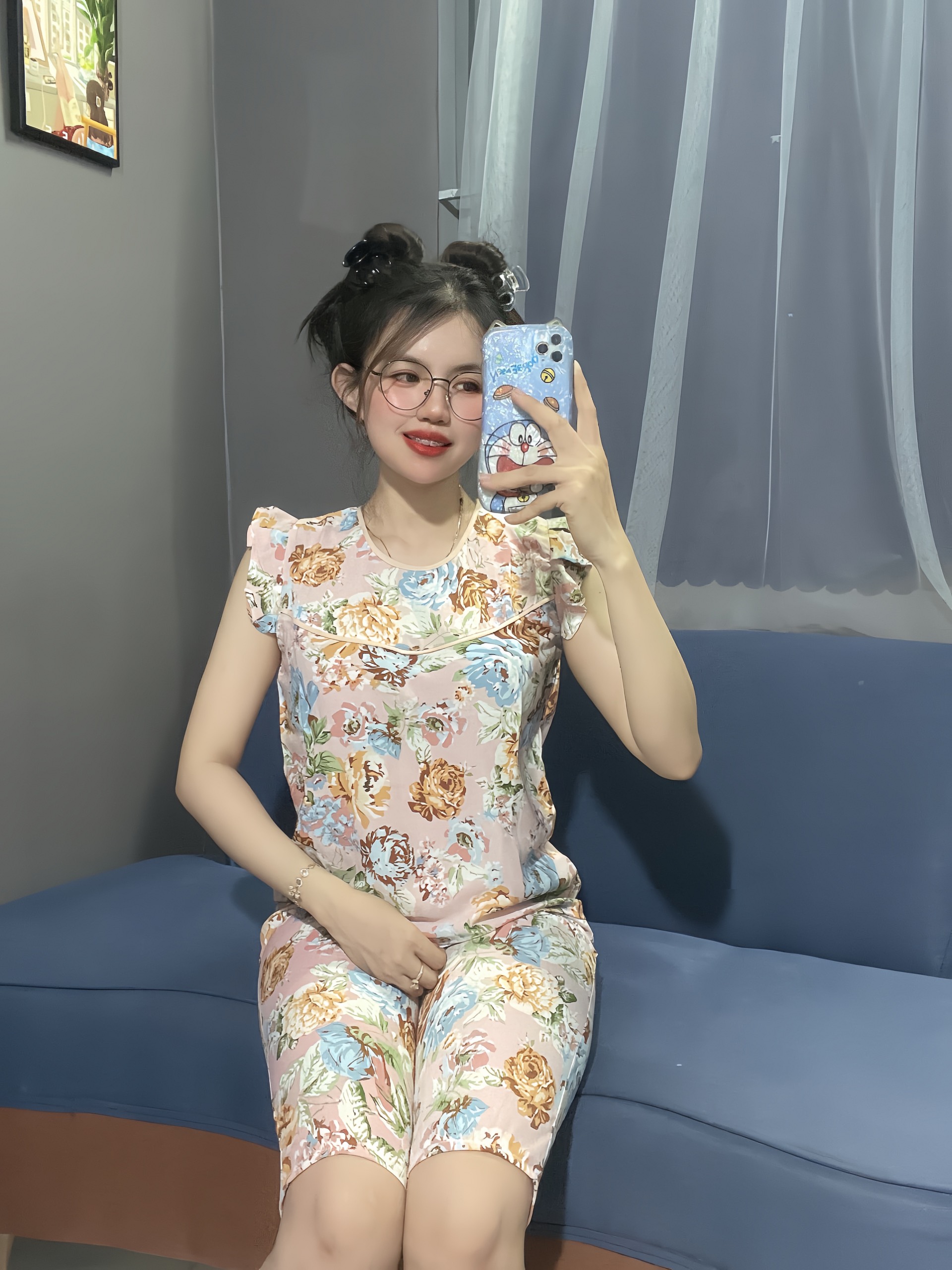 SET BỘ THỜI TRANG MẶC NHÀ VẢI LỤA MỀM MỊN SIZE 40-65KG