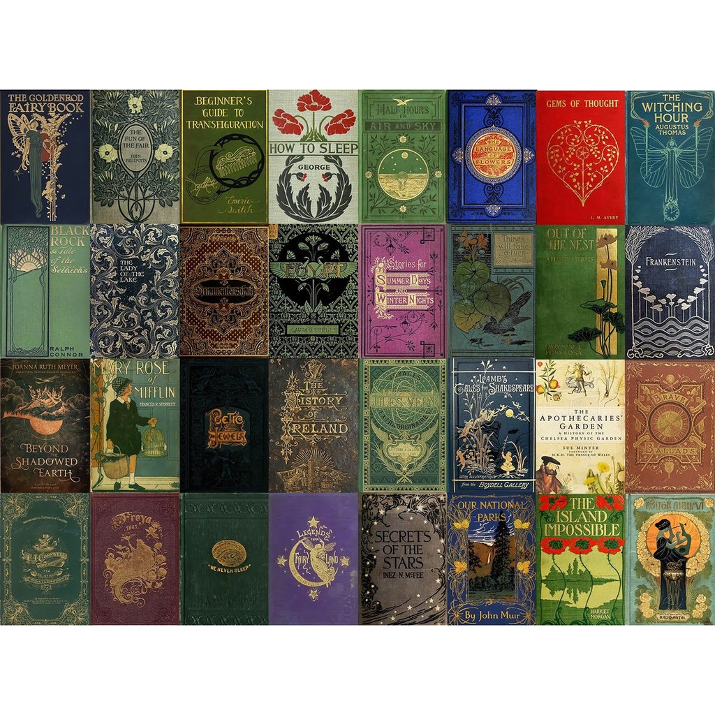 [HCM]Wall Collage dán tường trang trí decor phòng ngủ - theme Book covers