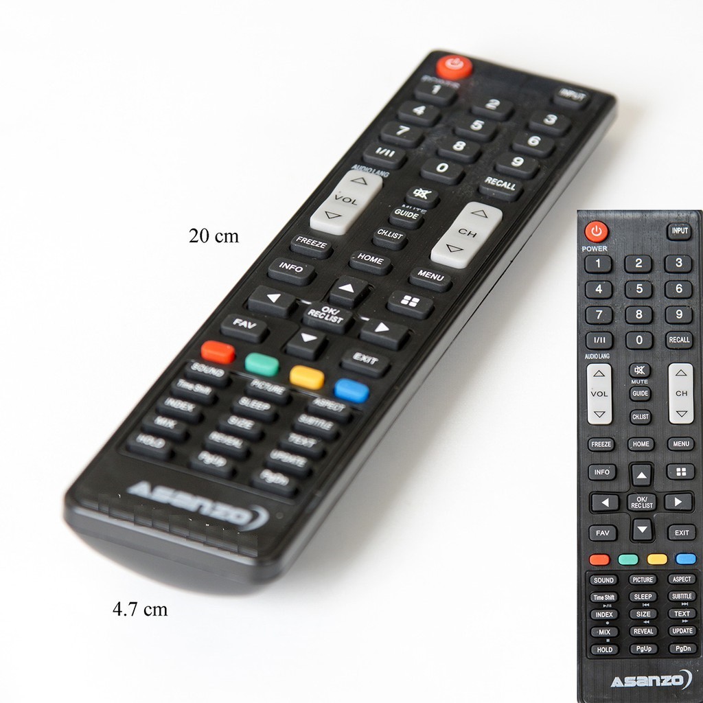 Asanzo 3D vừa - Remote điều khiển Tivi Truyện hình Asanzo Smart thông minh