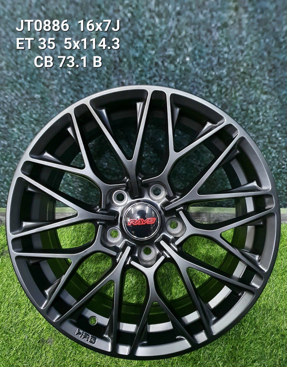 Mâm 16 inch đen cực chất lắp cho nhiều dòng xe