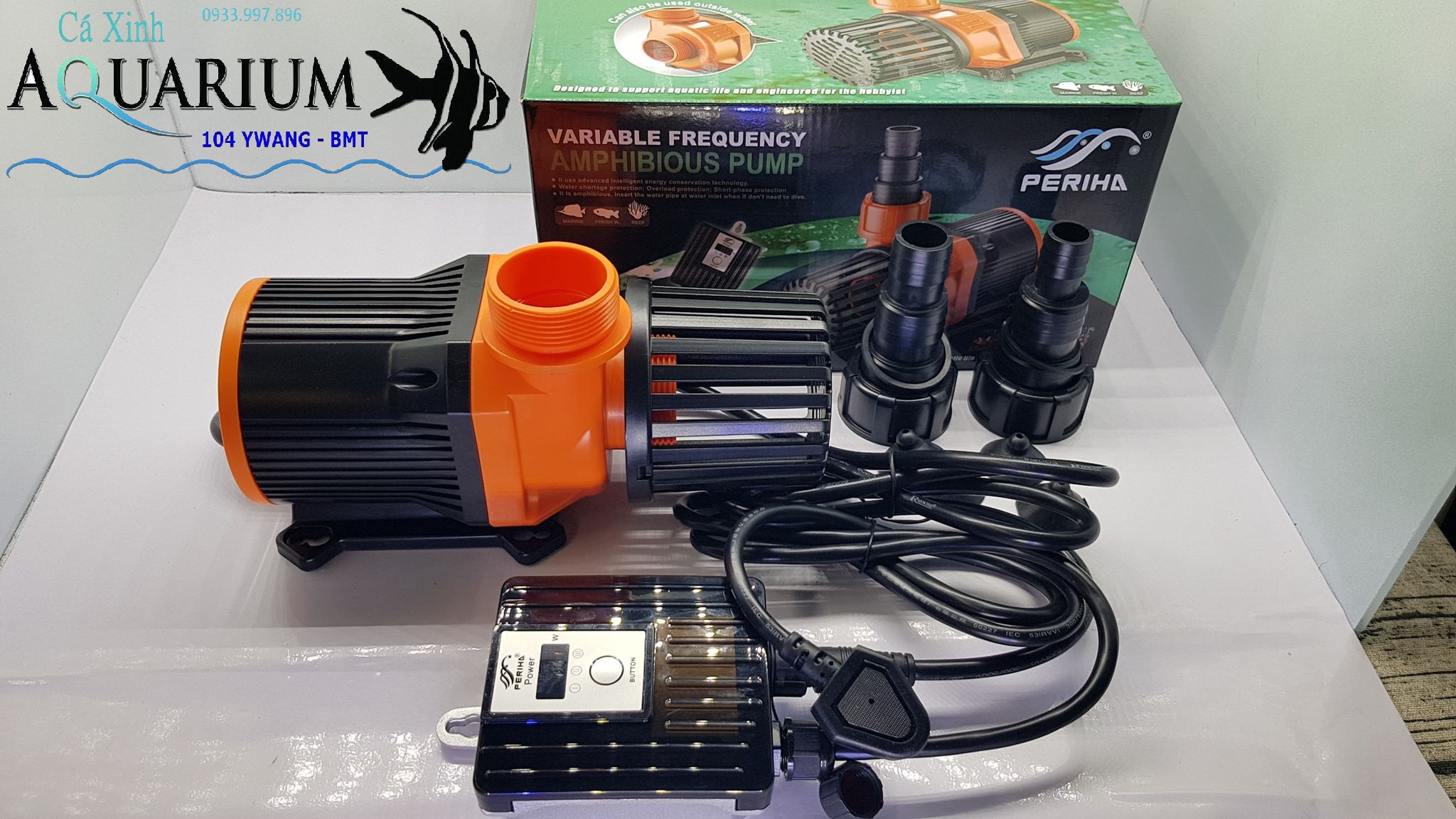 Máy bơm hồ cá Periha PB - 10.000 máy bơm điều khiển 3 chế độ