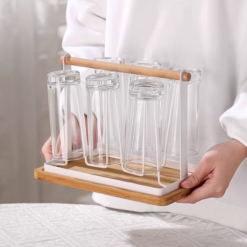 Giá úp ly,cốc khay gỗ cao cấp