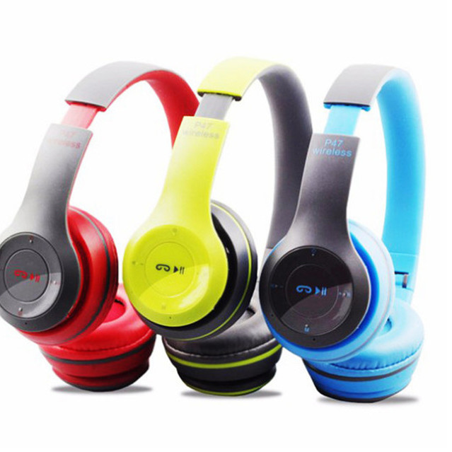 Tai Nghe Bluetooth P47 Chụp Tai Không Dây - Tích Hợp Mic và Khe Thẻ Nhớ