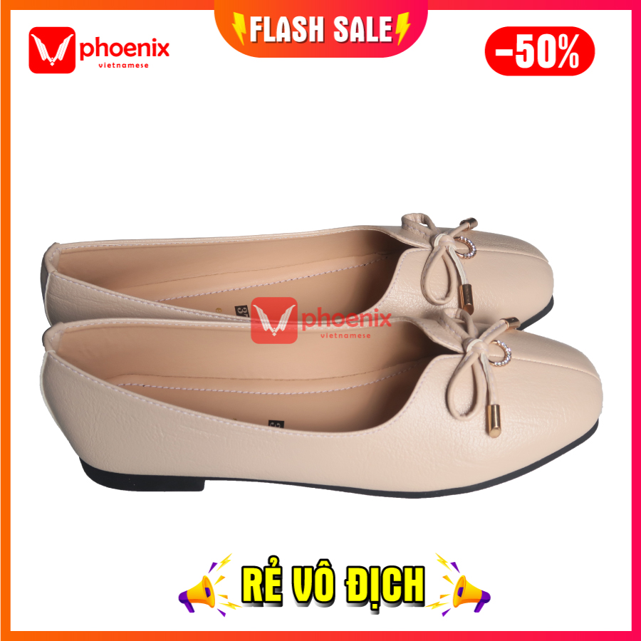 [Hàng XK] Giầy Bệt nữ thắt nơ Da thật