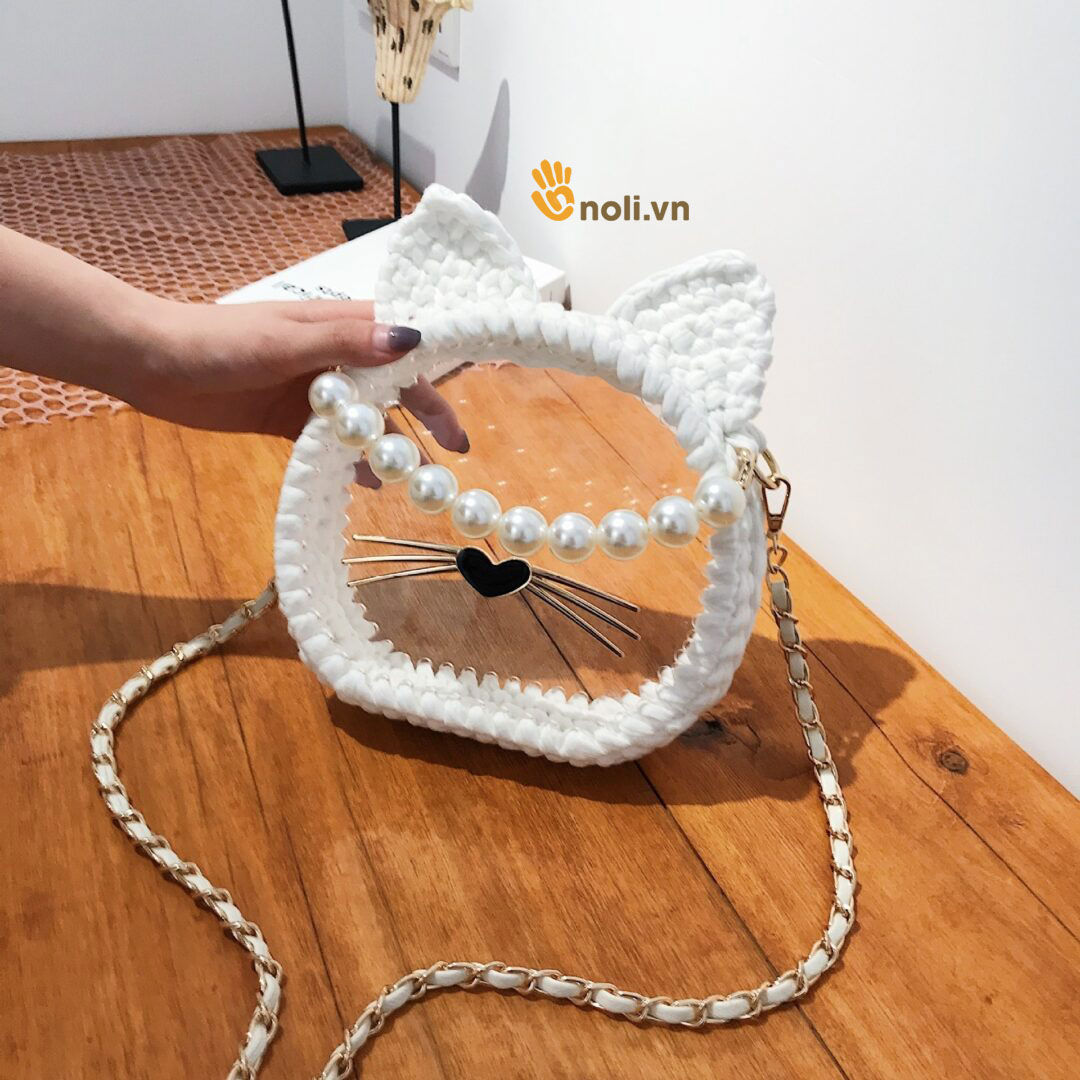 Mica mèo chuyên làm túi xách (2 tấm kèm râu mèo)