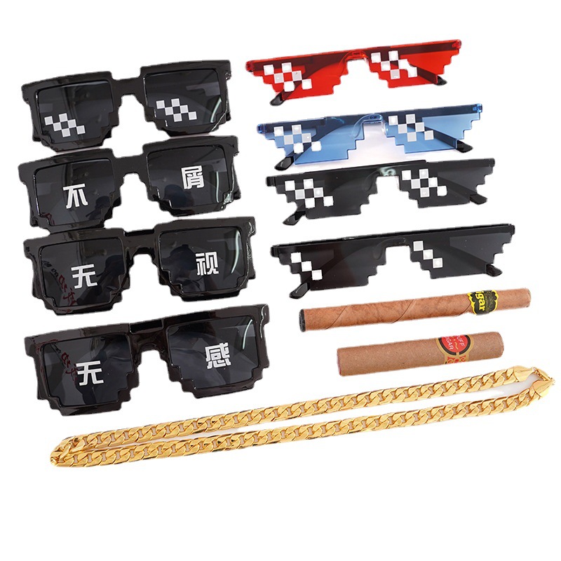 GMLV Kính Mát Thug Life Meme 8 Bit
