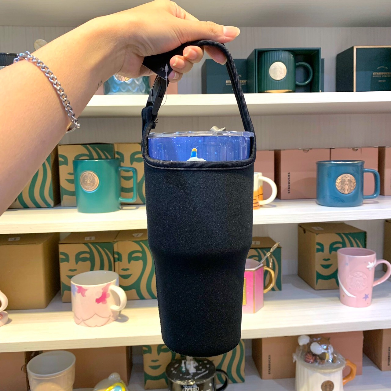 [HCM]Túi Đen Đựng Ly 900ml - 30OZ T34