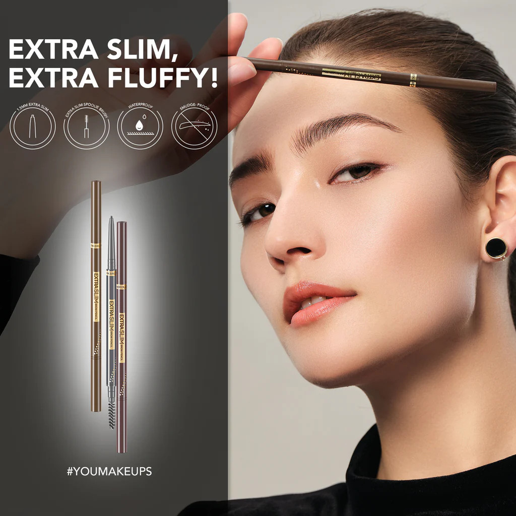 [CHÚ Ý XẢ KHO DATE 10/09 - 15/10/2024] Chì mày YOU Extra Slim Brow Pencil 0.06g