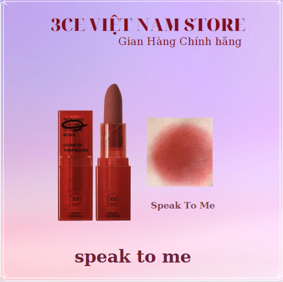 [MY MOVES] Son Thỏi Lì 3ce Soft Matte Lipstick 3.5g- Speak To Me (Phiên Bản Giới Hạn)