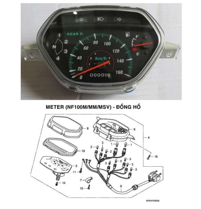 [HCM]Đồng hồ wave nhỏ lắp như zin
