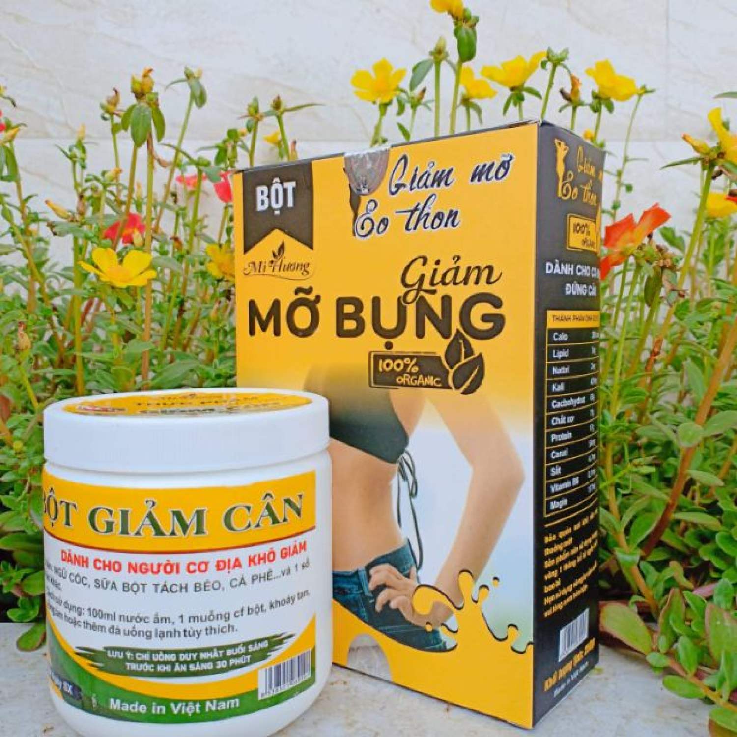 Bột Tan Mỡ Bụng Giảm Mở, Eo Thon Mị Hương