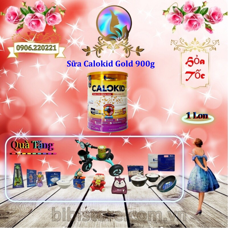 [Có Tích Điểm, Date Mới] Sữa CALOKID Gold 900gr (BIBISTORE, Có Quà Tặng)