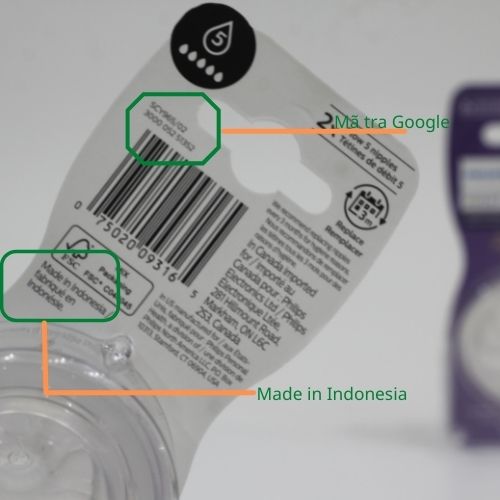 Núm Ti Thay Bình Sữa  Avent Natural,Núm Số 5 [mẫu mới]