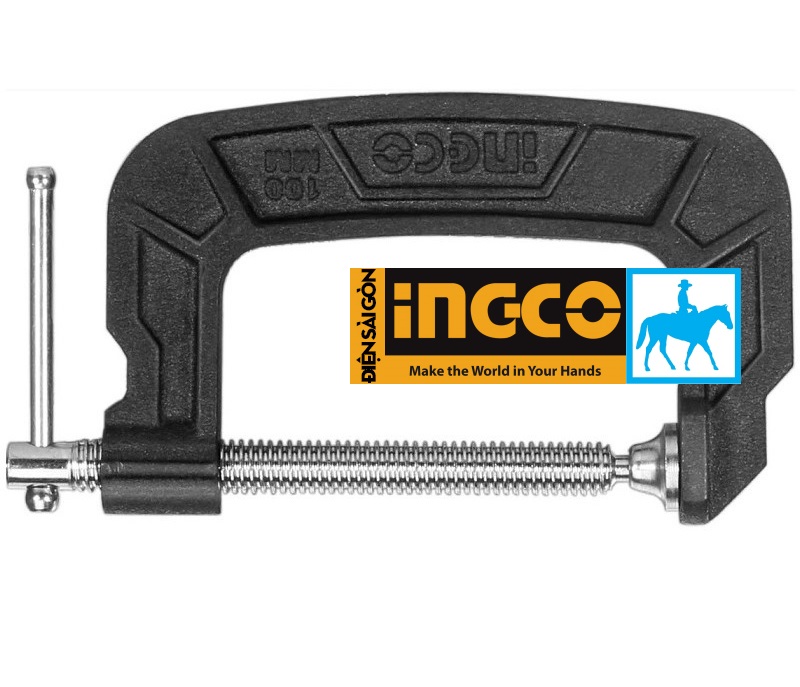 Cảo Kẹp chữ C 4inch 100mm INGCO HGC0104