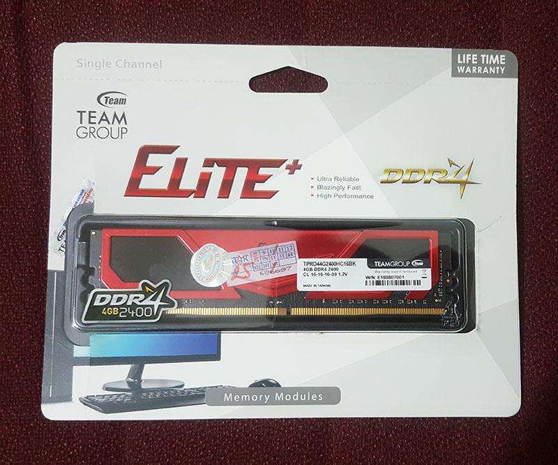 Ram máy tính để bàn Team 4GB DDR4 bus 2400 (new)