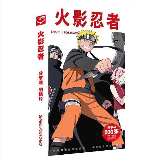 Postcard Naruto hộp ảnh bộ ảnh có ảnh dán sticker lomo bưu thiếp ảnh truyện tranh anime