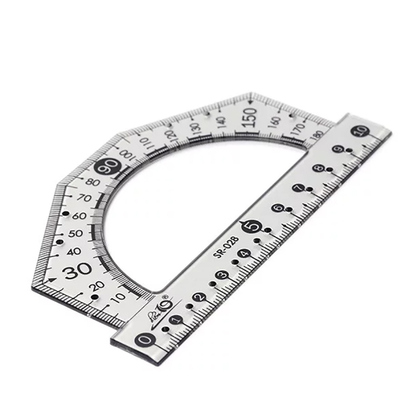 Thước đo độ Thiên Long SR-028 / Thước đo độ góc kẻ góc SR028