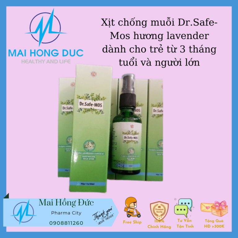 DR. SAFE - MOS XỊT MUỖI CHAI 50ML