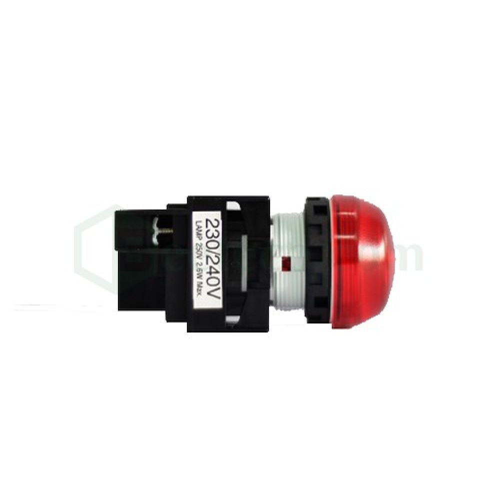 YW1P-2EQM3 : Đèn báo Idec phi 22, loại vòm, 220V AC/DC