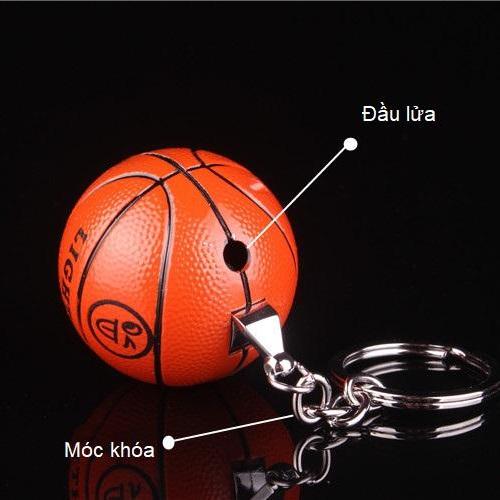 Bật Lửa Móc Khoá Hình Trái Bóng Rổ ( Kim Loại )