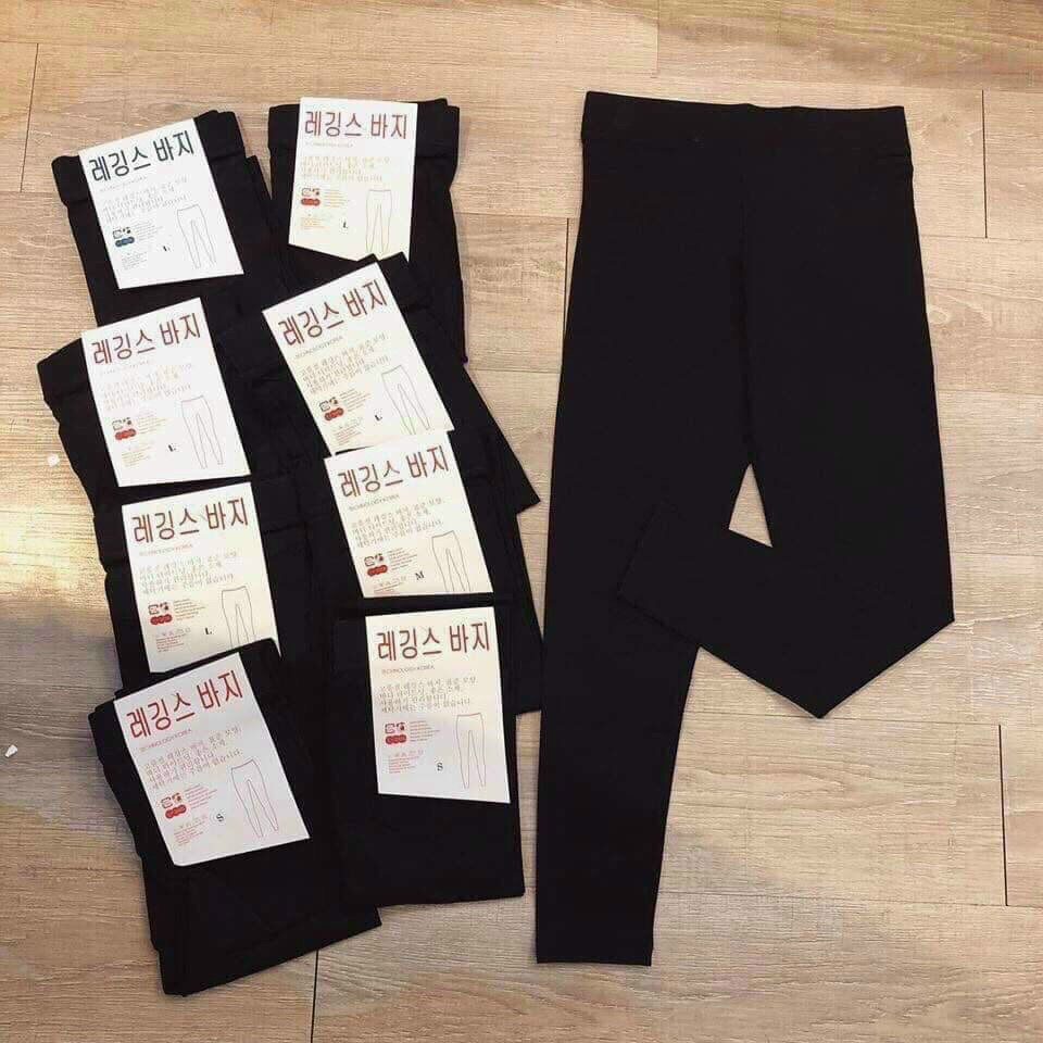 Quần legging nữ lưng cao dáng ôm chất vải co giãn mạnh có 1 màu duy nhất siêu đẹp m645