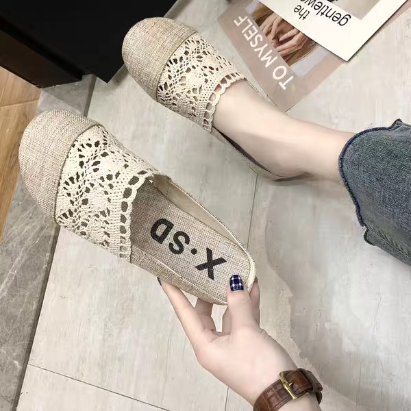 (Hàng Sẵn) Dép Sục Nữ Cói Ren Ulzzang( Ảnh Thật Ở Cuối)