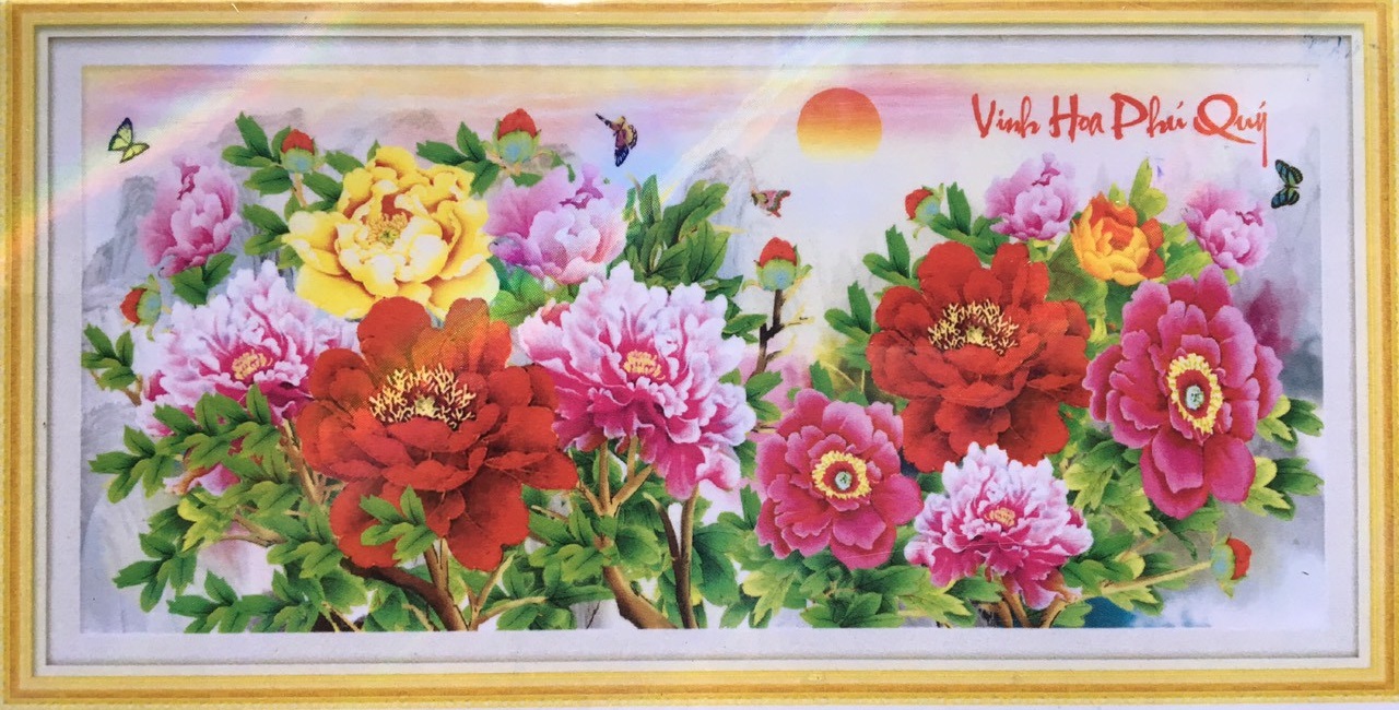 Tranh đính đá vinh hoa phú quý -DD9209
