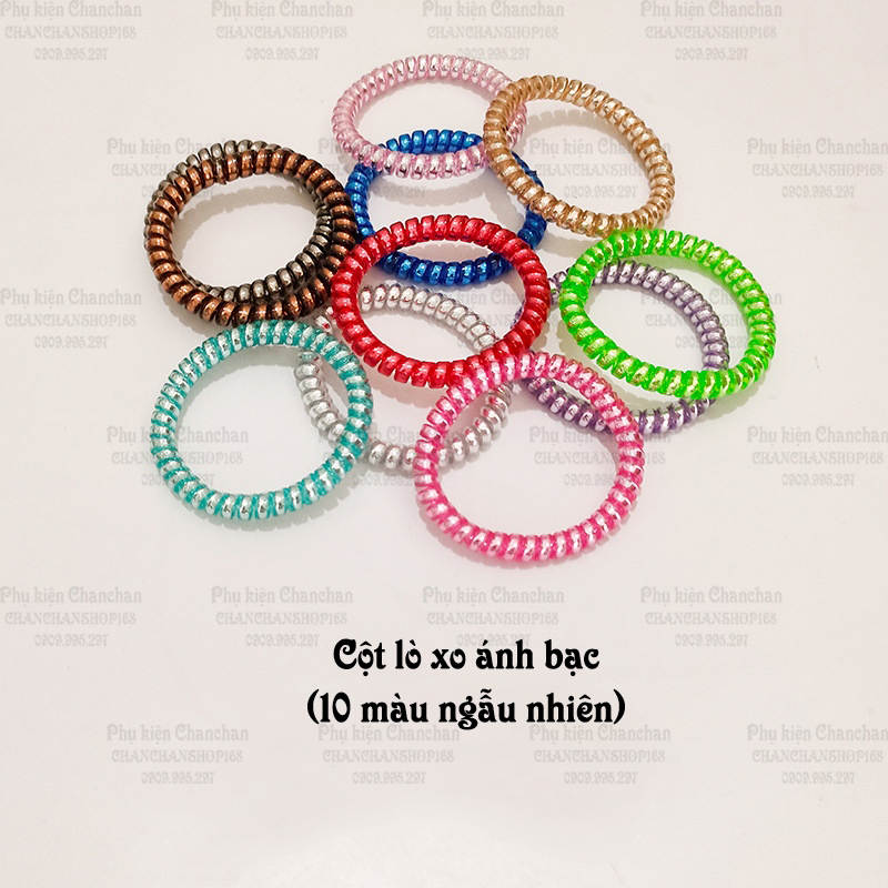 Combo 10 cột tóc thun giá từ 16k - Tặng túi lưới