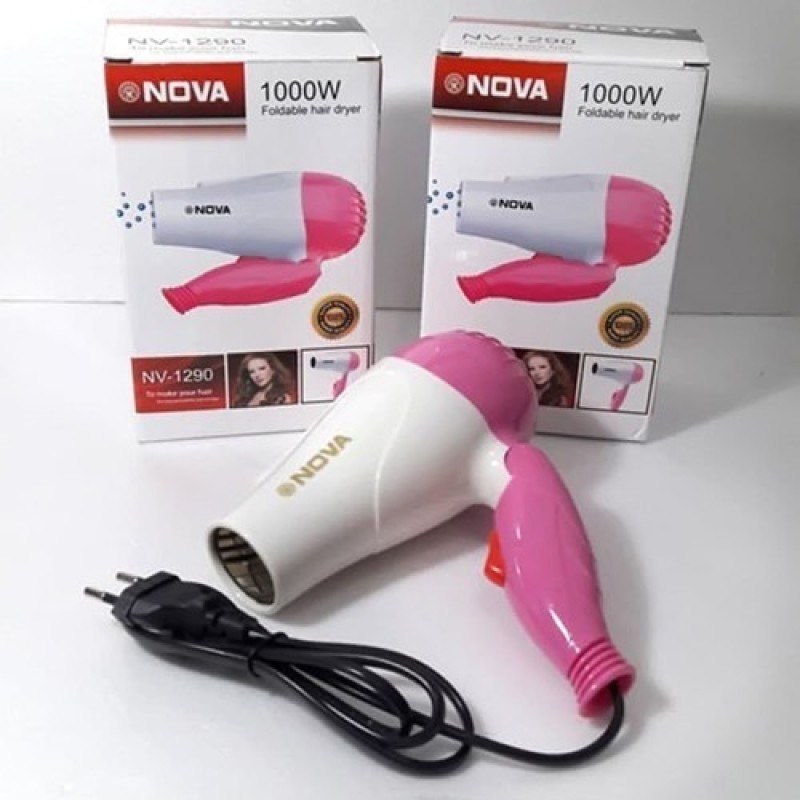 Máy sấy tóc mini Nova dễ thương - máy sấy tóc mini công suất nhỏ siêu đáng yêu - mấy sấy tóc mini gia đình - máy sấy tóc mini dành cho bạn gái - máy sấy tóc Nova 1000w cao cấp