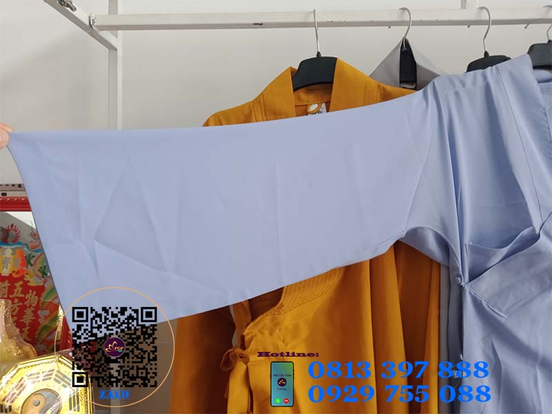 Áo Tràng Silk Phật Tử (vải siêu mát)