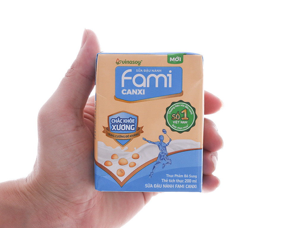sữa đậu nành Fami Canxi 200ml(thùng 36 hộp)