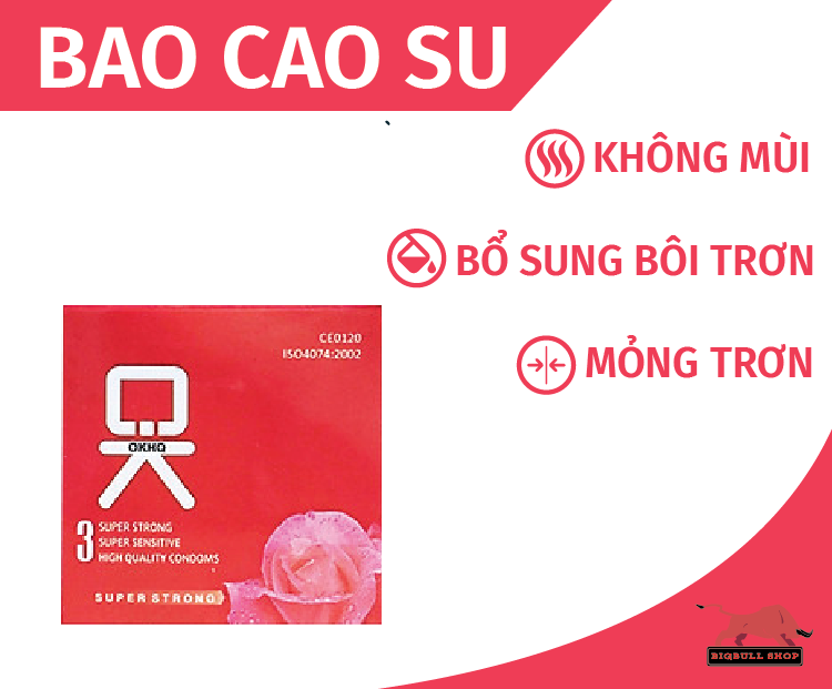 [Hàng chính hãng] Bao cao su OKHQ và 2 Longtime dược liệu Thái