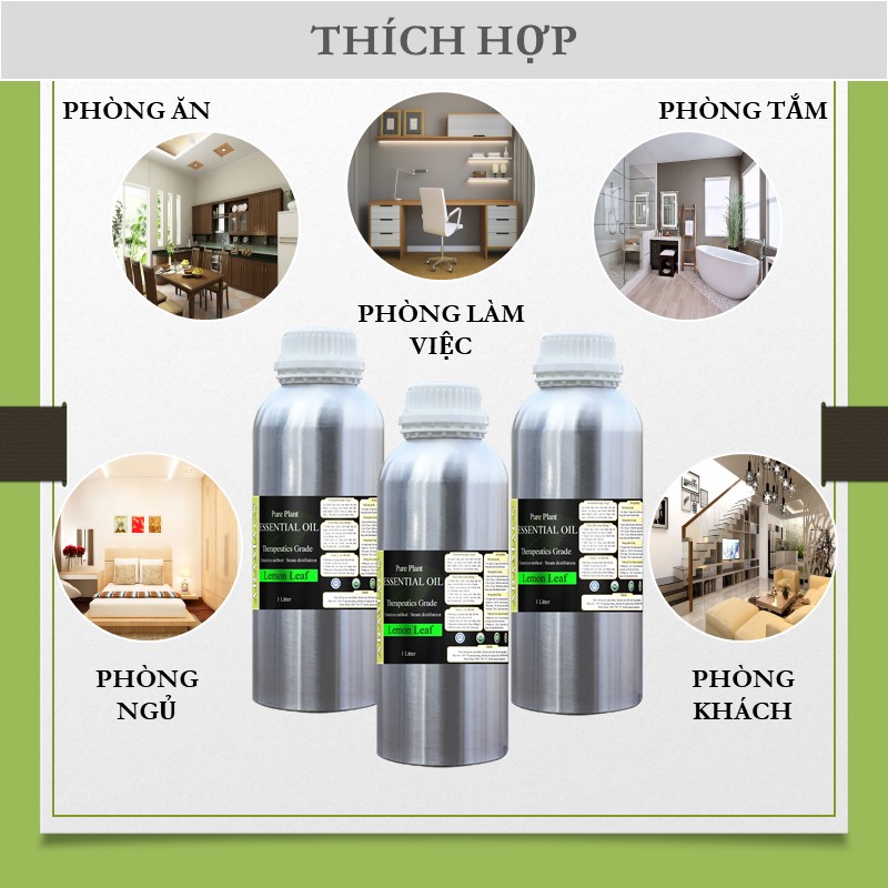 [HCM]Tinh dầu lá chanh 1000ml nguyên chất thiên nhiên có kiểm định