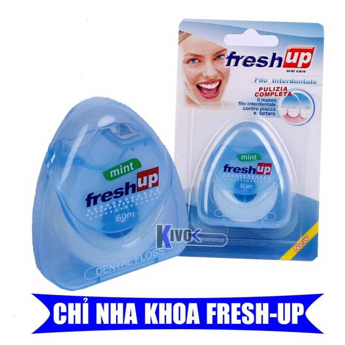 Cuộn chỉ nha khoa xỉa răng fresh up 50m