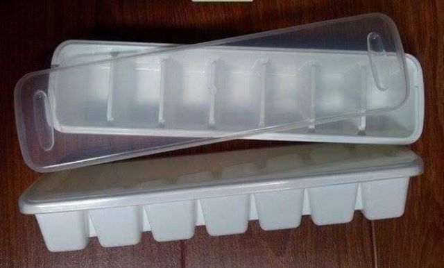 set 2 khay làm đá có nắp