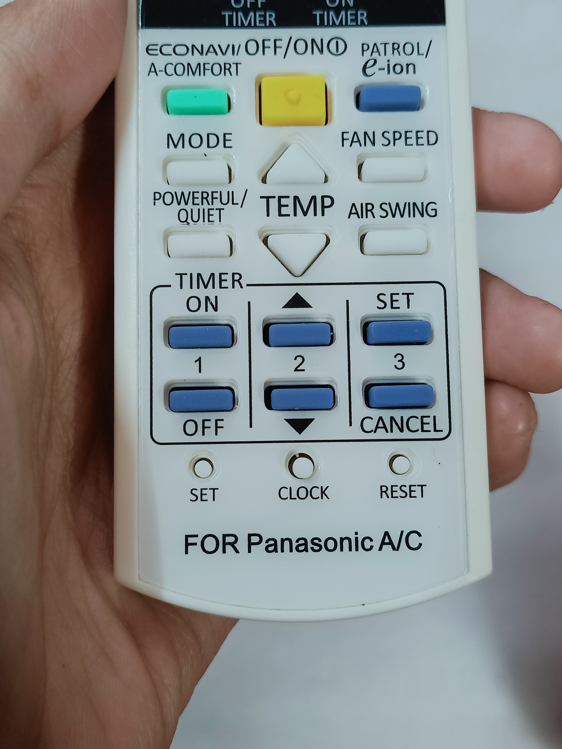 Điều Khiển Máy Lạnh Panasonic E- ion