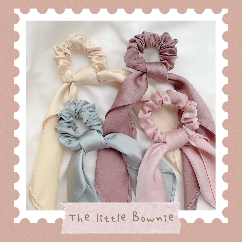 Cột tóc vải tiểu thư Janet Scrunchie The little Bownie