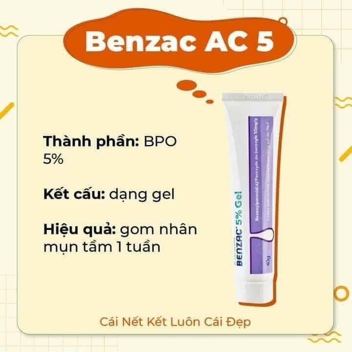 Benzac AC 5% - Kem Hỗ Trợ Giảm Mụn