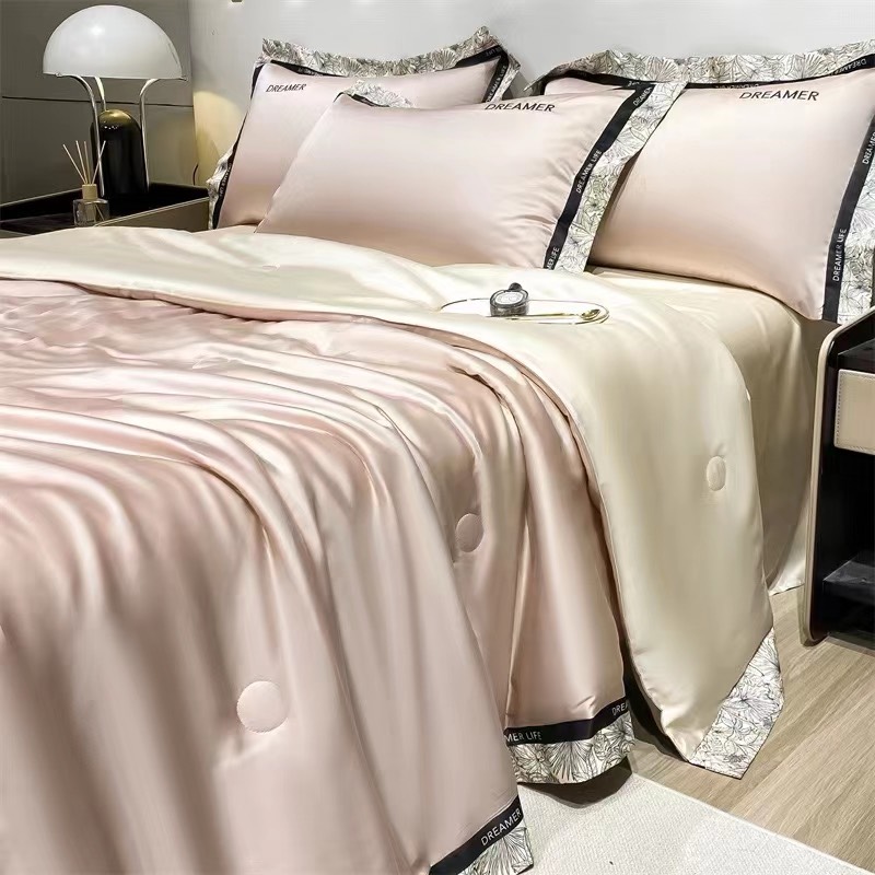 (❤GIÁ CỰC RẺ ) Set Chăn Ga Gối Phi Lụa DREAMERLIVE Mix Màu Ga Cao Cấp 4 Món