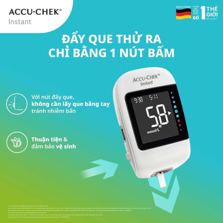 Combo 100 Que Thử Đường Huyết ACCU-CHEK® Instant - Hình ảnh 3