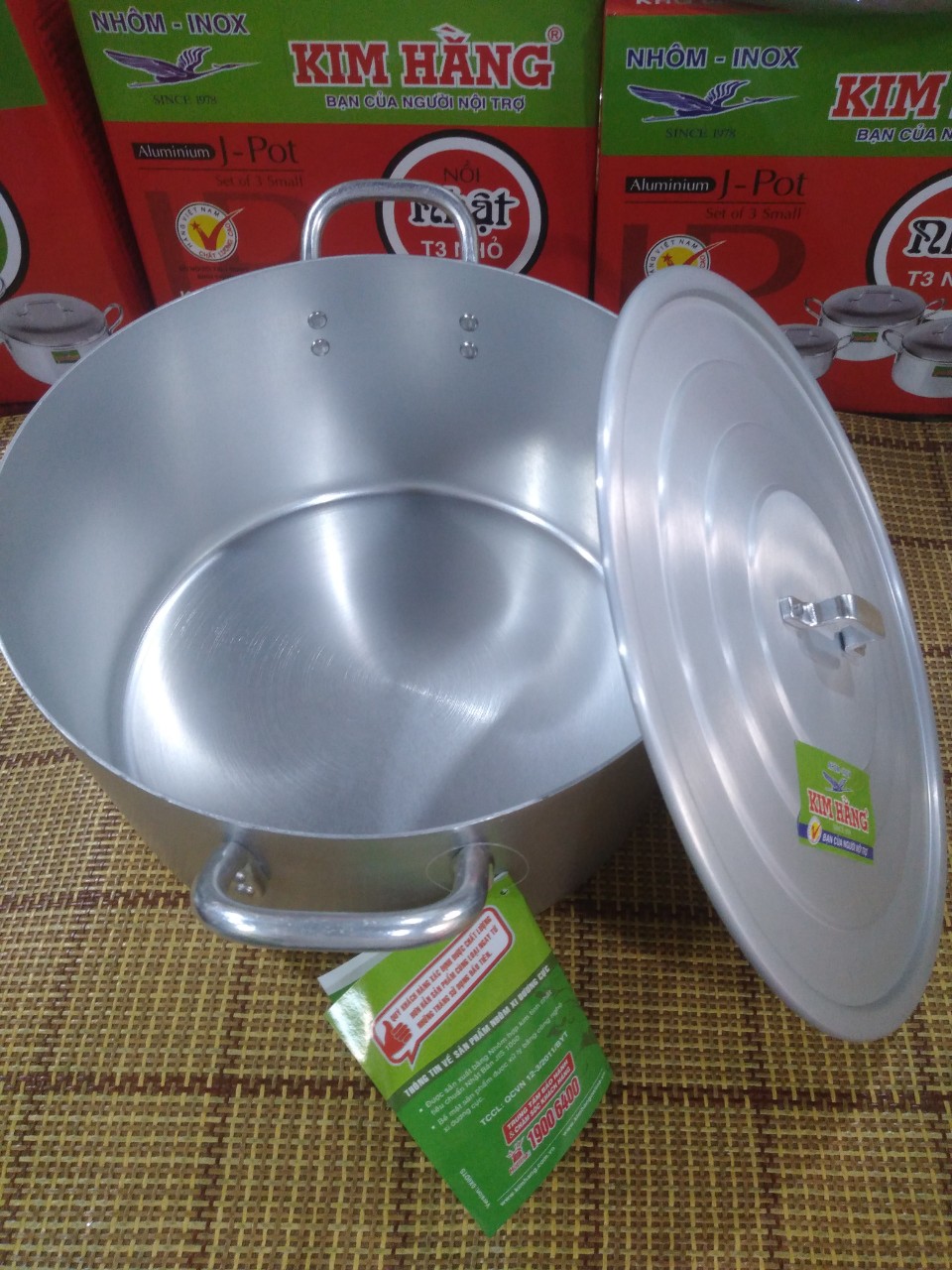 Nồi nhôm dày Kim Hằng 34cm